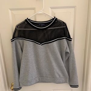 Long sleeve mesh top